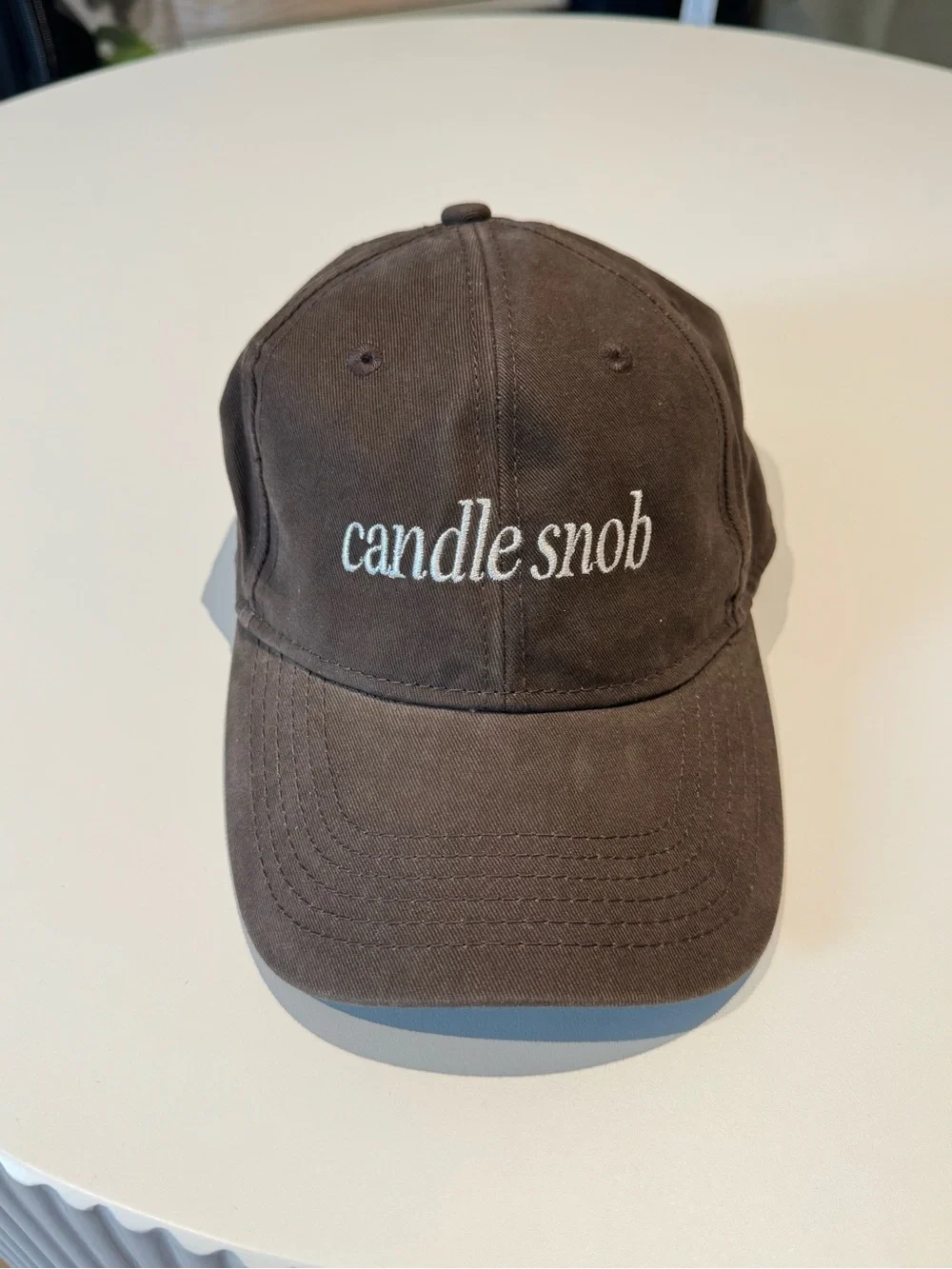 Embroidered Brown Women's Baseball Cap